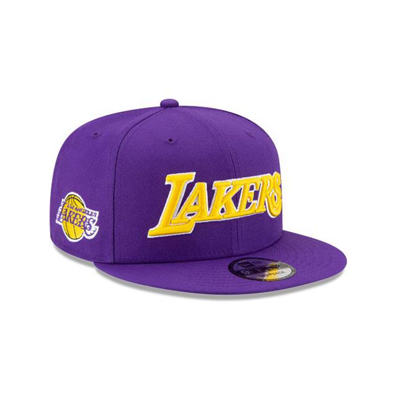 NBA Los Angeles Lakers Statement Edition 9Fifty Snapback (NVS8842) - Purple New Era Caps